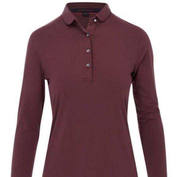 Greyson Tops - Greyson Clothiers Scarlett Polo Women's Long Sleeve Shirt in Chablis